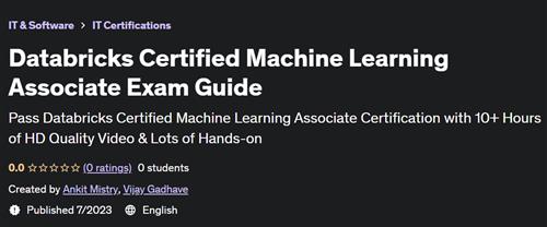Databricks Certified Machine Learning Associate Exam Guide