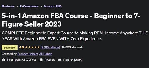 5-in-1 Amazon FBA Course – Beginner to 7-Figure Seller 2023