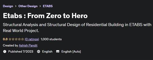 Etabs From Zero to Hero (2023)