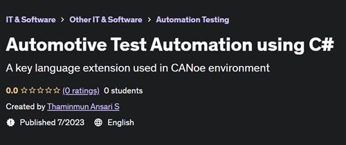 Automotive Test Automation using C#