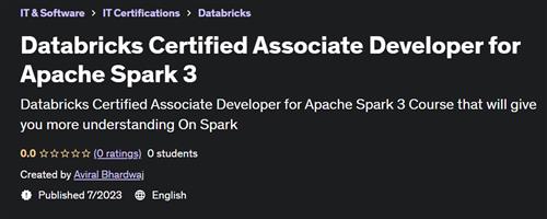 Databricks Certified Associate Developer for Apache Spark 3