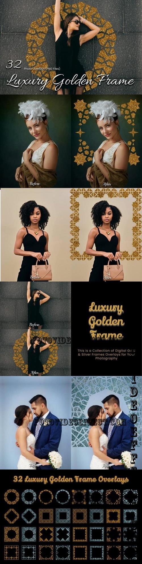 32 Luxury Golden Frame Pack - 27124347