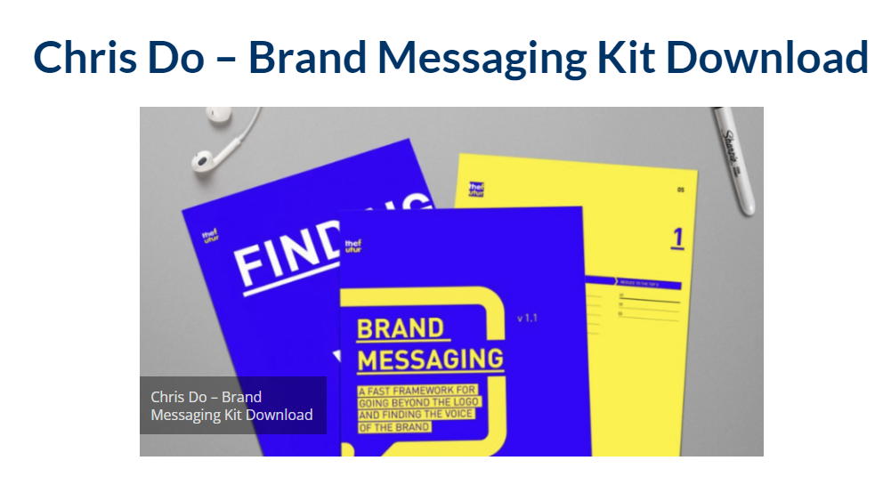Chris Do – Brand Messaging Kit Download 2023