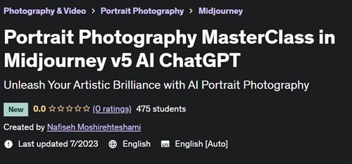 Portrait Photography MasterClass in Midjourney v5 AI ChatGPT