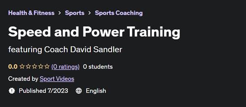 Speed and Power Training