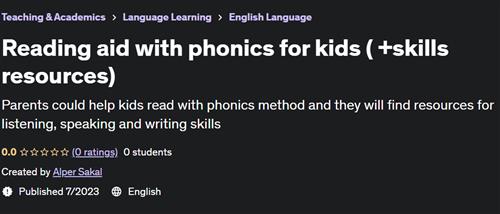 Reading aid with phonics for kids ( +skills resources)