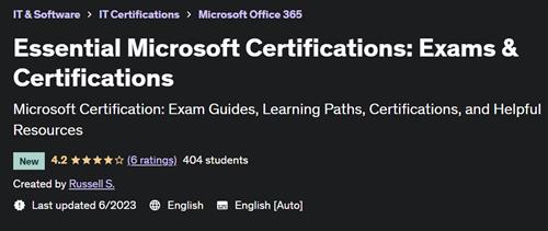 Essential Microsoft Certifications – Exams & Certifications