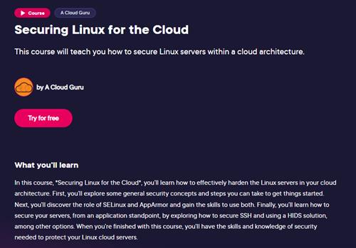 Acloud Guru – Securing Linux for the Cloud