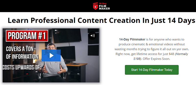Paul Xavier – 14 Day Filmmaker –  Learn Pro Content Creation In Just 14 Days