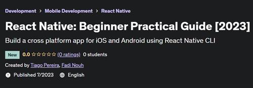 React Native – Beginner Practical Guide by Tiago Pereira and Fadi Nouh