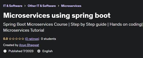 Microservices using spring boot