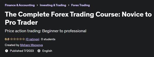The Complete Forex Trading Course – Novice to Pro Trader