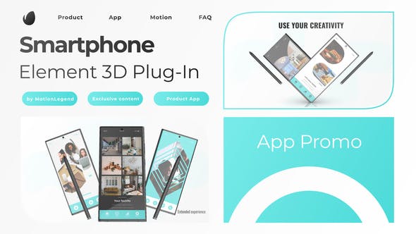 Videohive - 3D App Promo Professional Element 3D 46955006