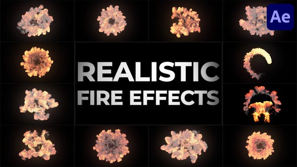 Videohive - Realistic Fire Effects for After Effects 46921065