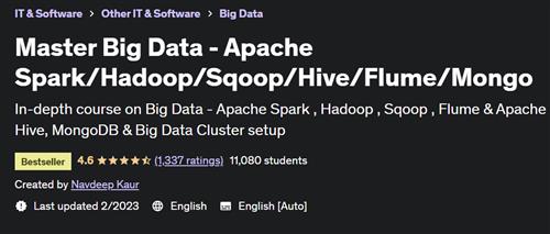 Master Big Data – Apache Spark/Hadoop/Sqoop/Hive/Flume/Mongo