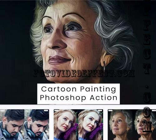 Cartoon Painting Photoshop Action - TU8GB3P