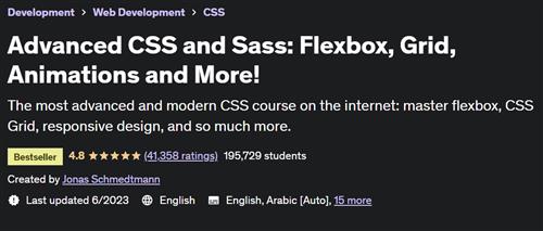 Advanced CSS and Sass – Flexbox, Grid, Animations and More!