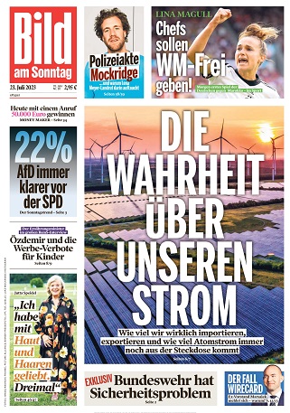 Bild am Sonntag - 23. Juli 2023