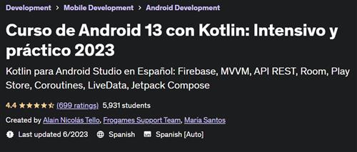 Curso de Android 13 con Kotlin – Intensivo y práctico 2023