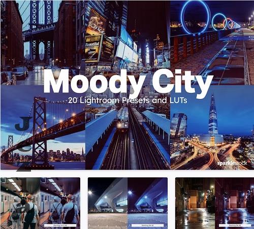 20 Moody City Lightroom Presets LUTs - 26973506