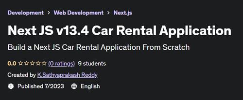 Next JS v13.4 Car Rental Application