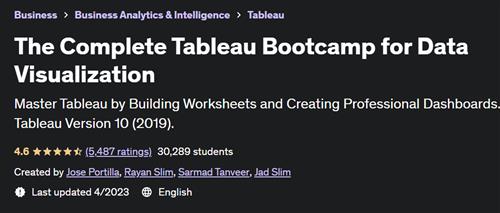 The Complete Tableau Bootcamp for Data Visualization