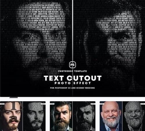 Text Cutout Photo Effect - S8ATSYQ