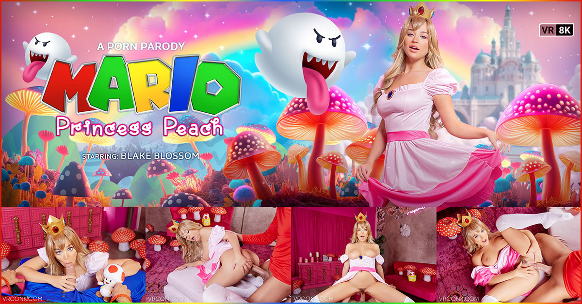[VRConk.com] Blake Blossom - Mario: Princess Peach (A Porn Parody) [21.07.2023, Big Natural Tits, Blonde, Blowjob, Bubble Butt, Closeup Missionary, Cosplay, Cowgirl, Creampie, Crown, Doggy Style, Hairy Pussy, Handjob, Lateral Cowgirl, Long Hair, Missionar