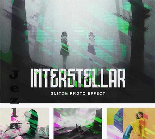 Interstellar Glitch Photo Effect - 26698050