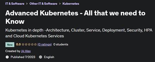 Advanced Kubernetes – All that we need to Know