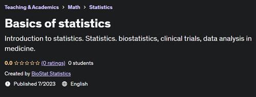 Basics of statistics (2023)