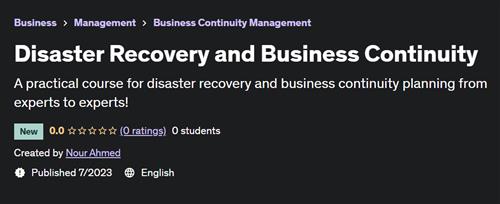 Disaster Recovery and Business Continuity (2023)