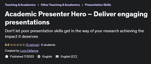 Academic Presenter Hero – Deliver engaging presentations