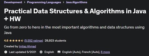Practical Data Structures & Algorithms in Java + HW