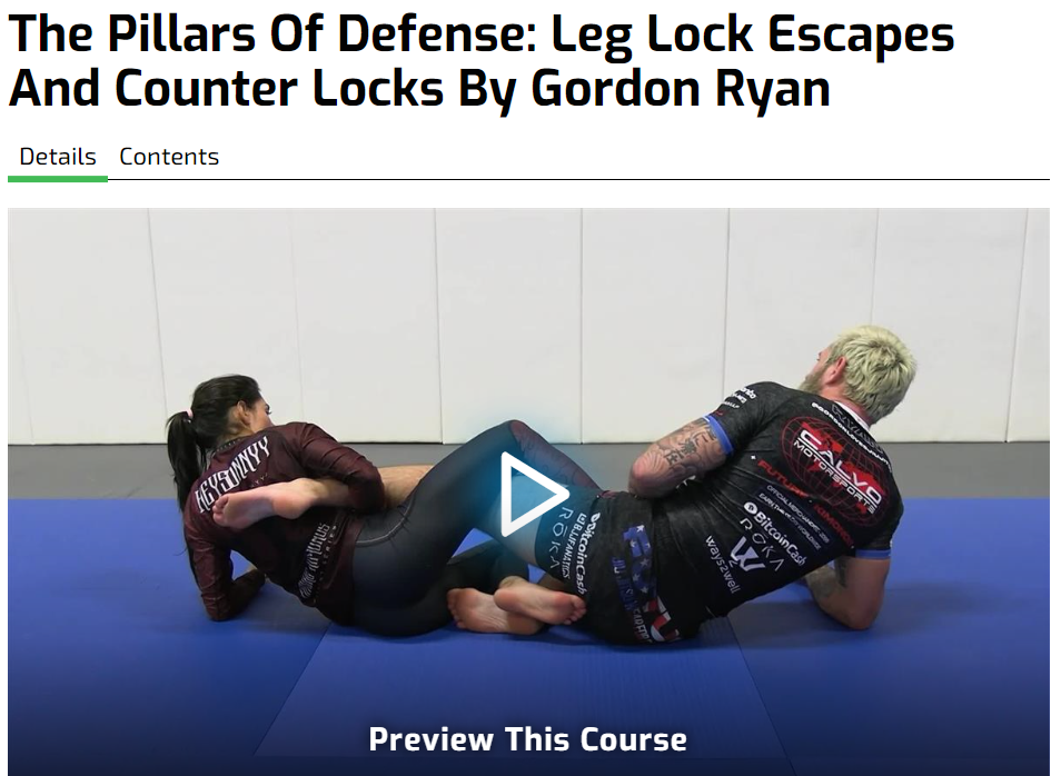BJJ Fanatics – The Pillars Of Defense – Leg Lock Escapes & Counter Locks