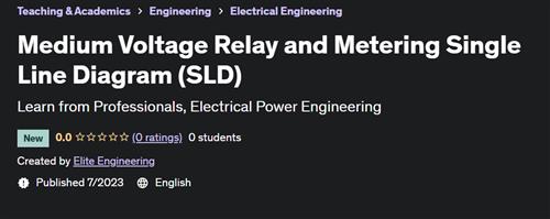 Medium Voltage Relay and Metering Single Line Diagram (SLD)
