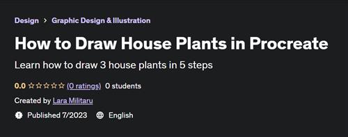 How to Draw House Plants in Procreate