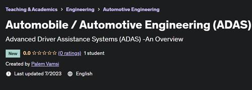 Automobile – Automotive Engineering (ADAS)