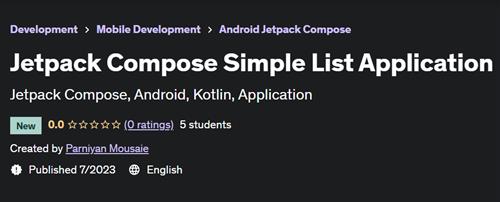 Jetpack Compose Simple List Application