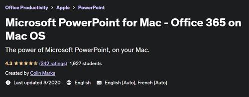 Microsoft PowerPoint for Mac – Office 365 on Mac OS