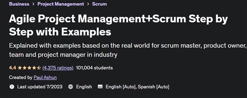 Agile Project Management+Scrum Step by Step with Examples