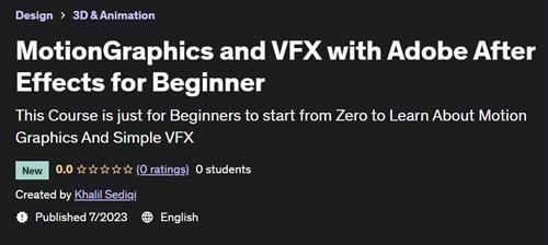 MotionGraphics and VFX with Adobe After Effects for Beginner