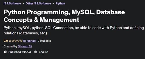 Learn Python programming, mySQL & connect your learning!