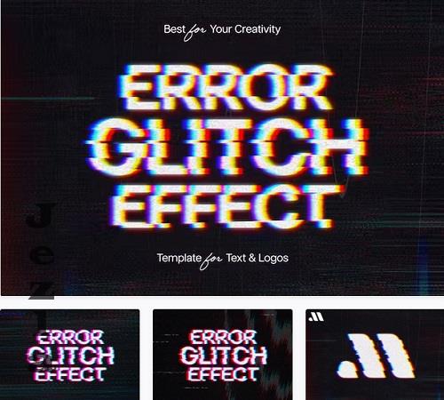 Error Glitch Text Effect - 17671113