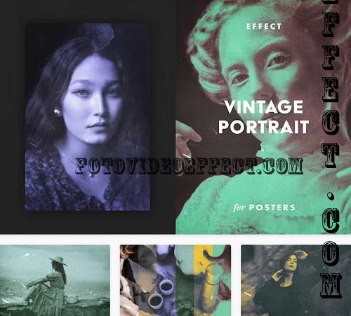 Vintage Portrait Poster Effect - 12164632