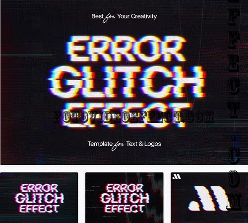 Error Glitch Text Effect - 17671113