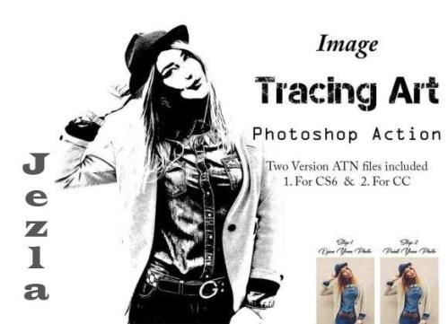Image Tracing Art Photoshop Action - 29130425