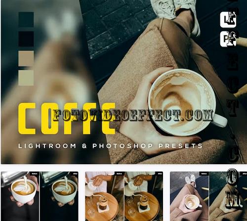 6 Coffee Lightroom and Photoshop Presets - JBW7K84