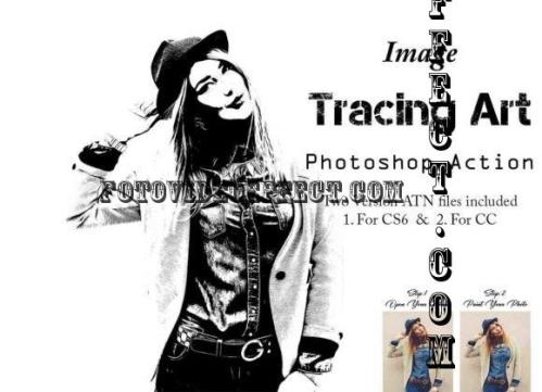 Image Tracing Art Photoshop Action - 29130425