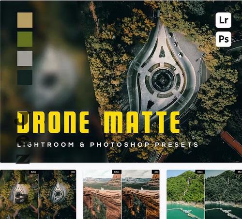 6 Drone Matte Lightroom and Photoshop Presets - AJ9264S